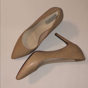 Cole Haan Quincy Nude Leather Heels